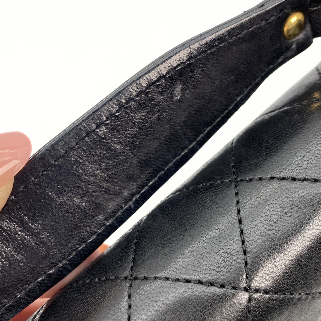 Aramis, 0 Series Matelasse Black Lambskin with seal only