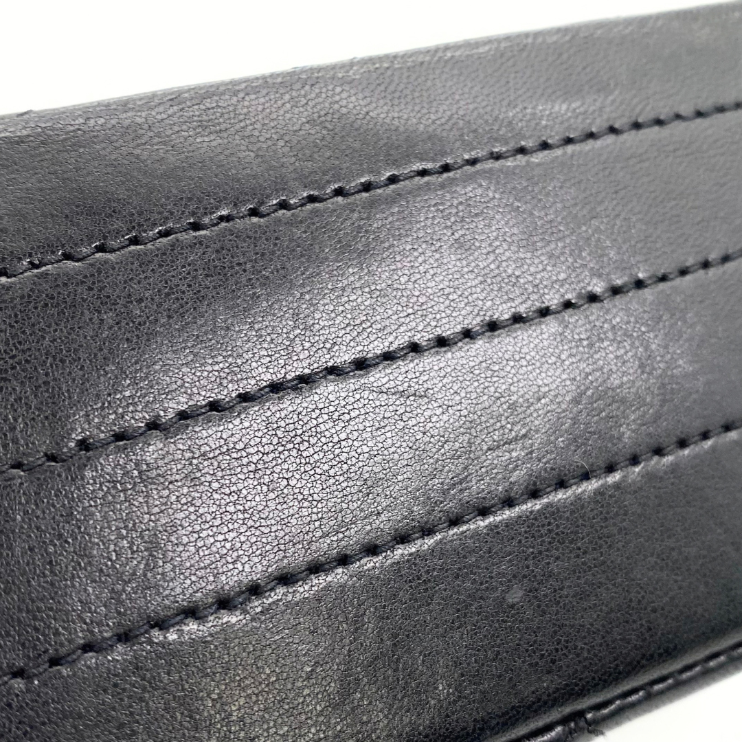 Kosei, 0 Series Half Moon Black Lambskin with seal and card