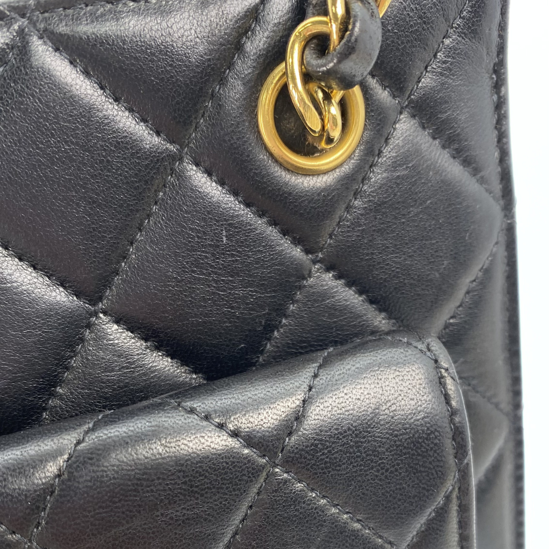 Otto, 4 Series Black Lambskin Envelope Pocket Flap with seal only