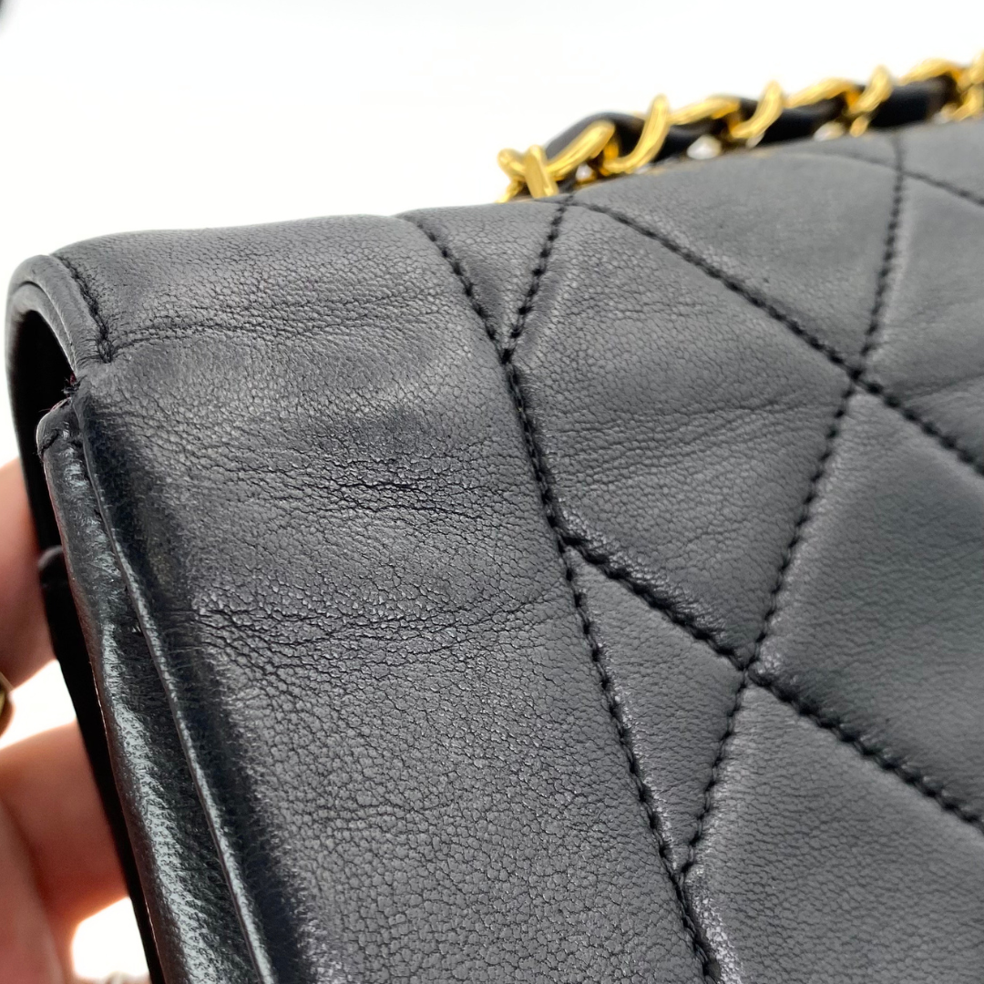 Artem, 4 Series Black Lambskin Tab Border with seal only