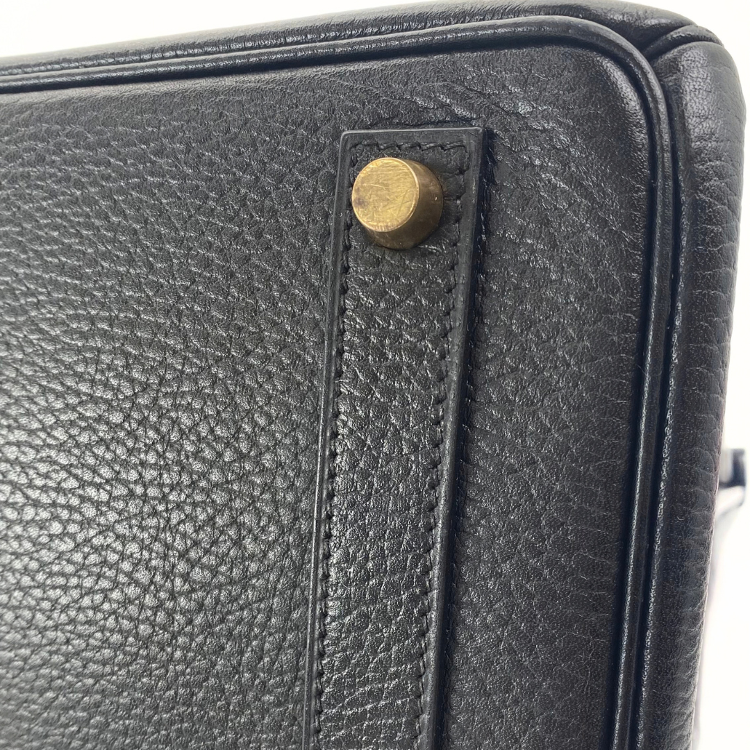 Ruri, 1996 Haut A Courroies 32 Black Ardennes Gold Hardware with stamp 〇Z
