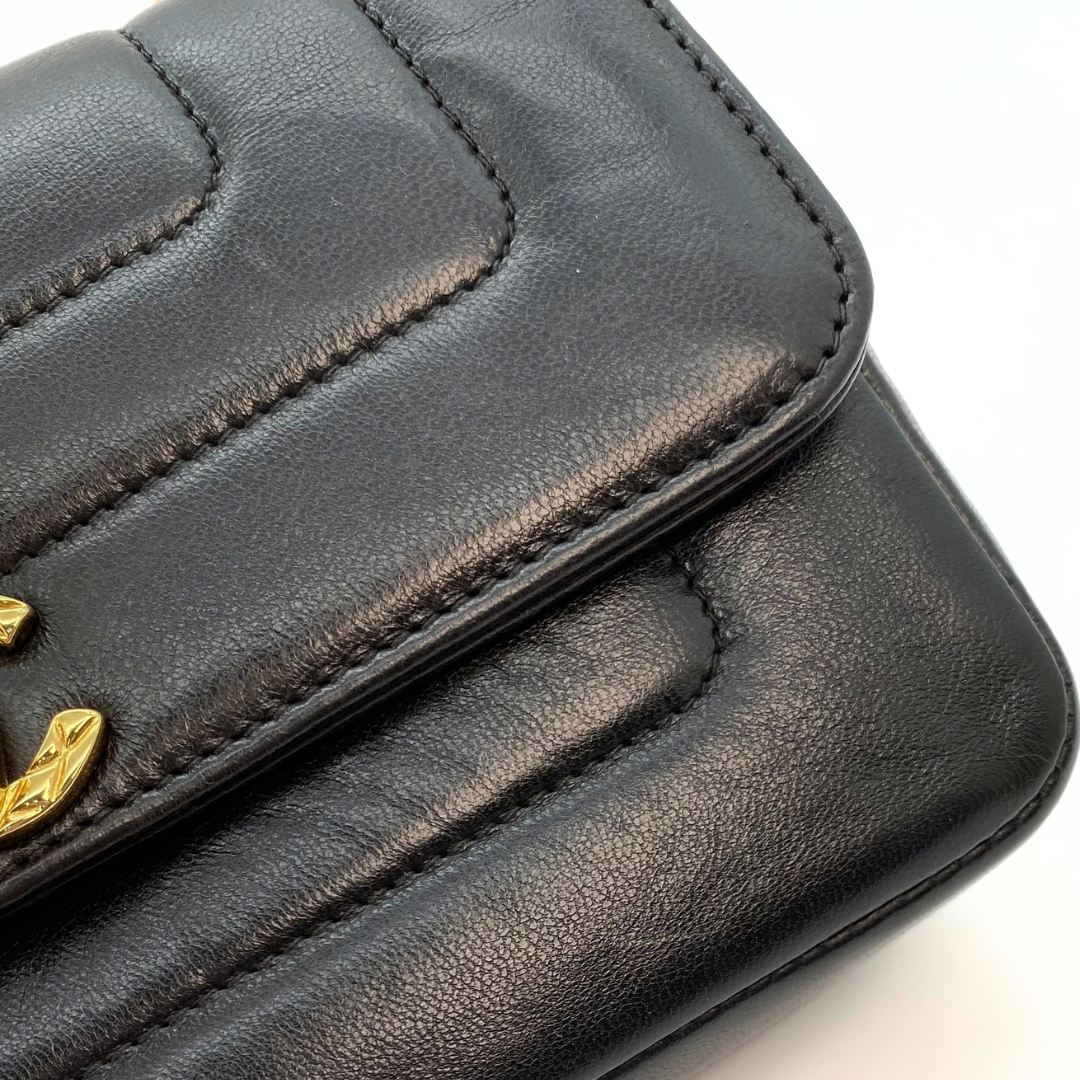 Lori, 2 Series Bijoux Chain Black Lambskin with seal only