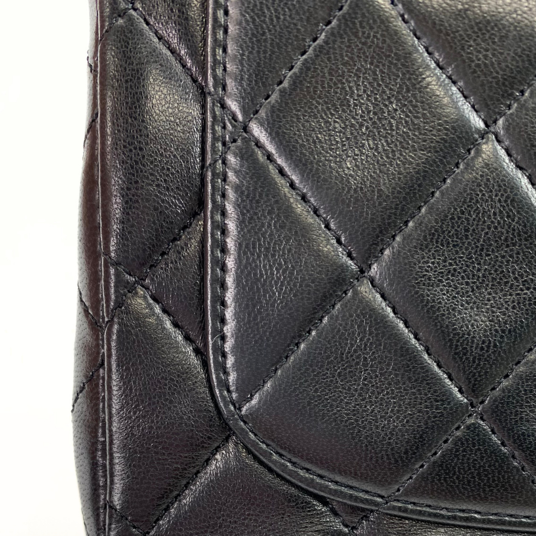 Tsubaki, 1 Series Mini Square 17cm Black Lambskin with seal and card