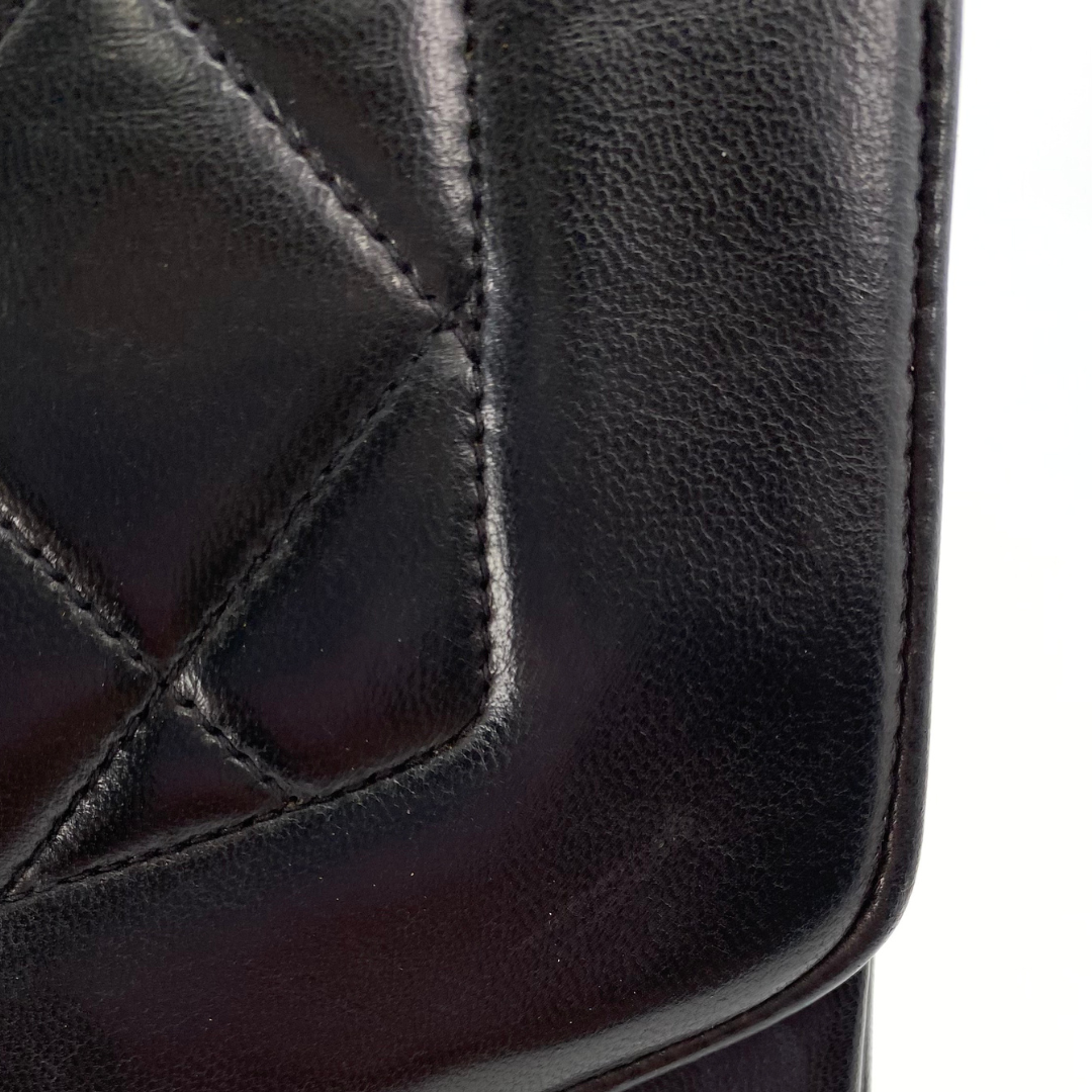 Solon, 3 Series Small Diana  Black Lambskin with seal only