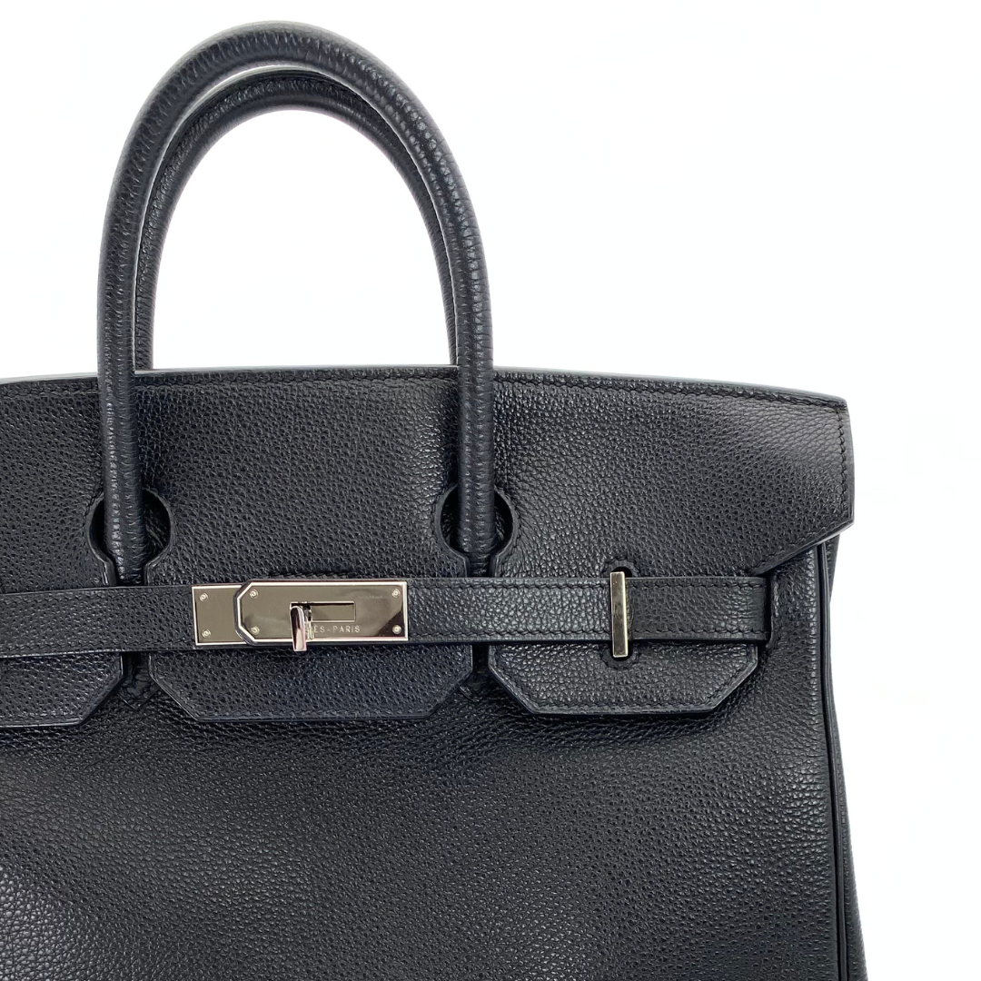Avenor, 2000 Hat A Courroies 32 Black Togo Silver Hardware with □D