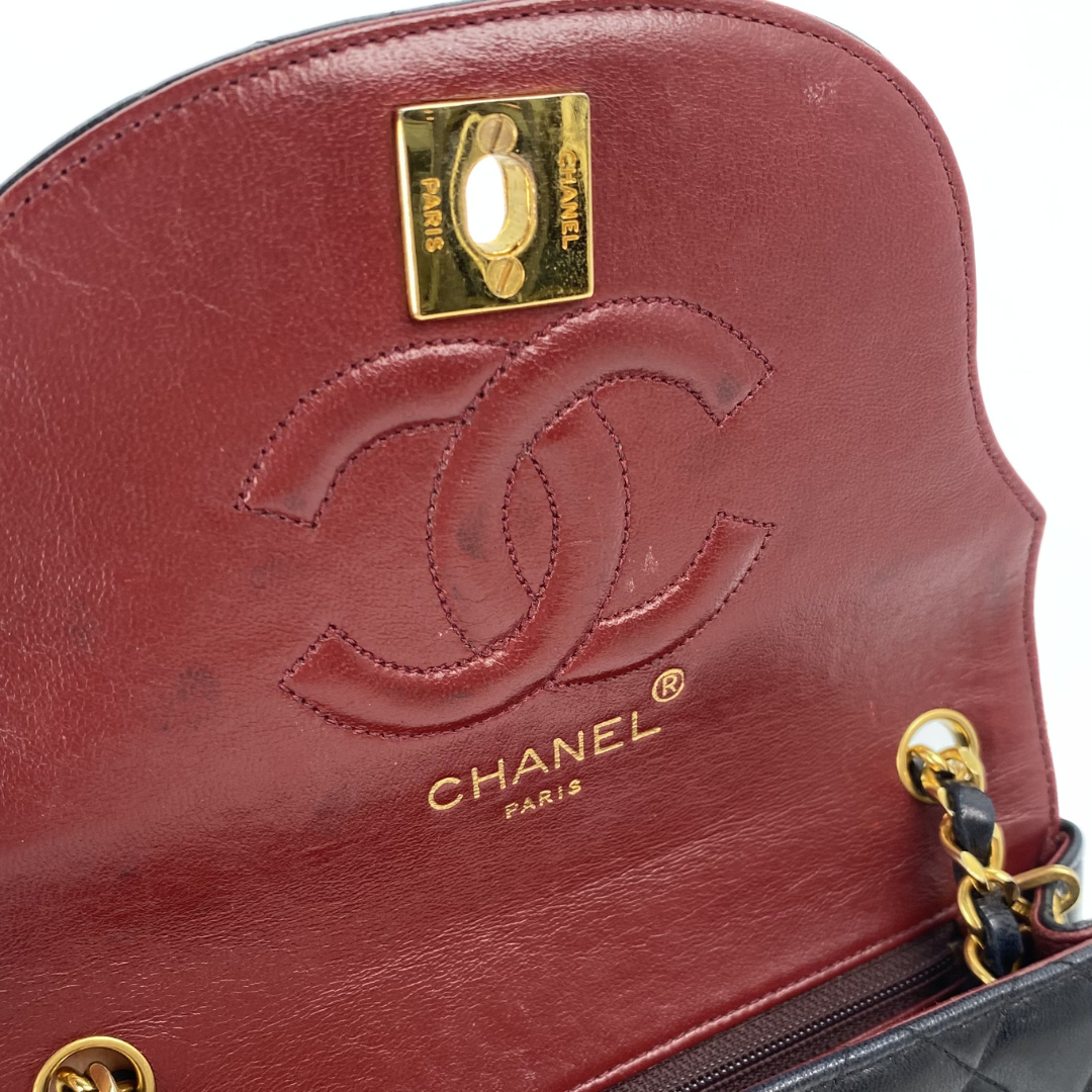 Gideon, 0 Series Semi Circle Black Lambskin with seal and card