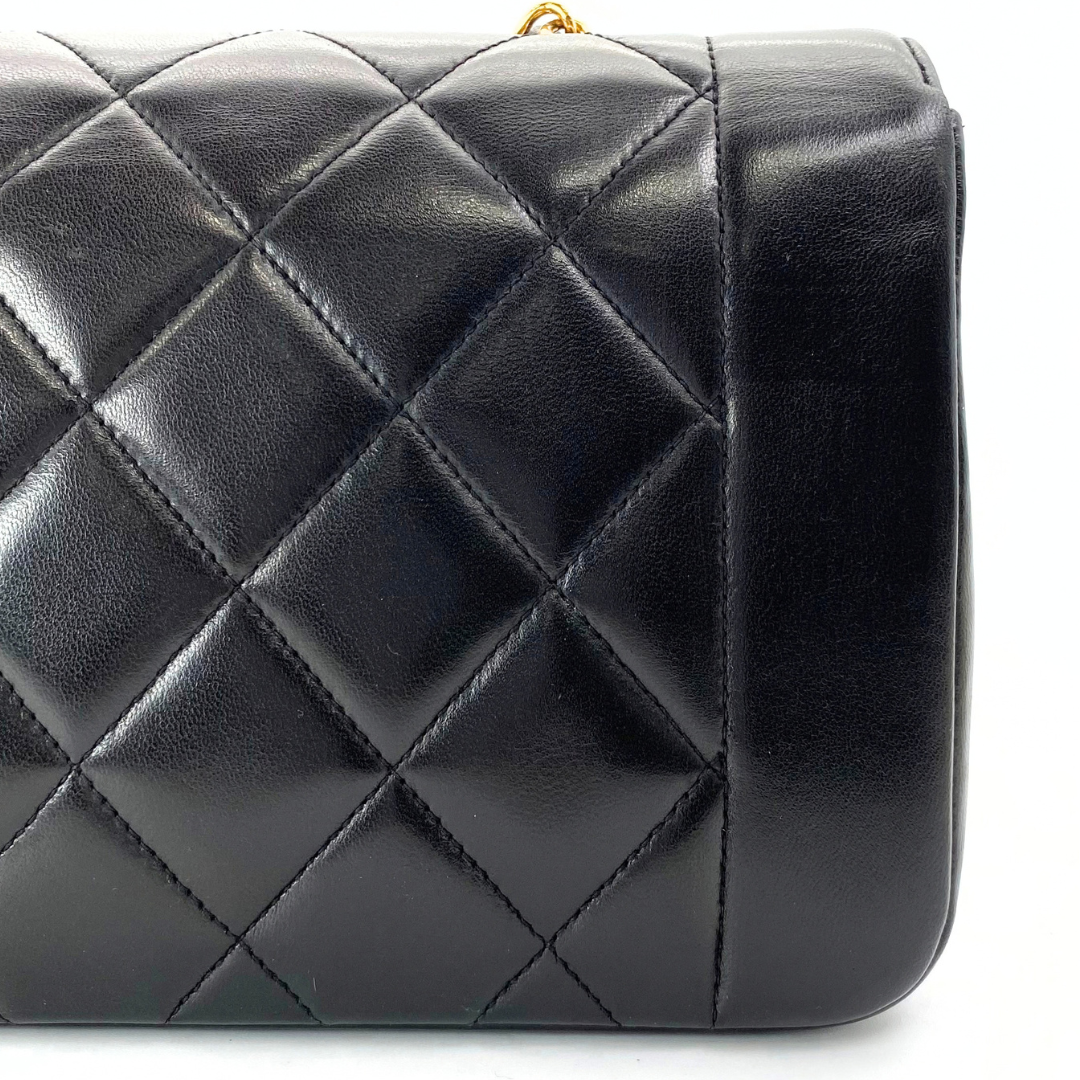 Issei, 2 Series Small Diana Black Lambskin with seal and card