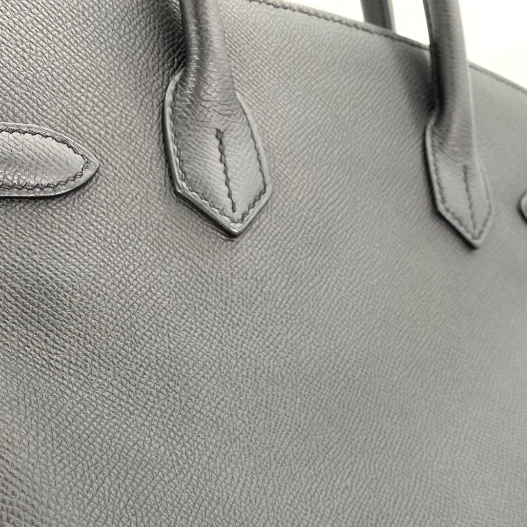 Neoma, 2016 Birkin 30 Black Veau Epsom Palladium Hardware with stamp X