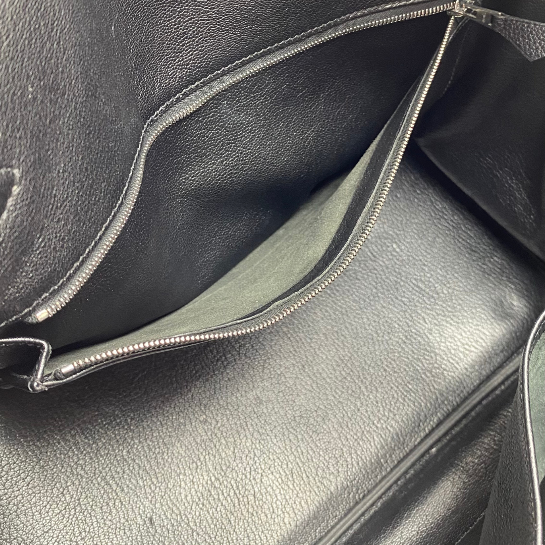 Avenor, 2000 Hat A Courroies 32 Black Togo Silver Hardware with □D