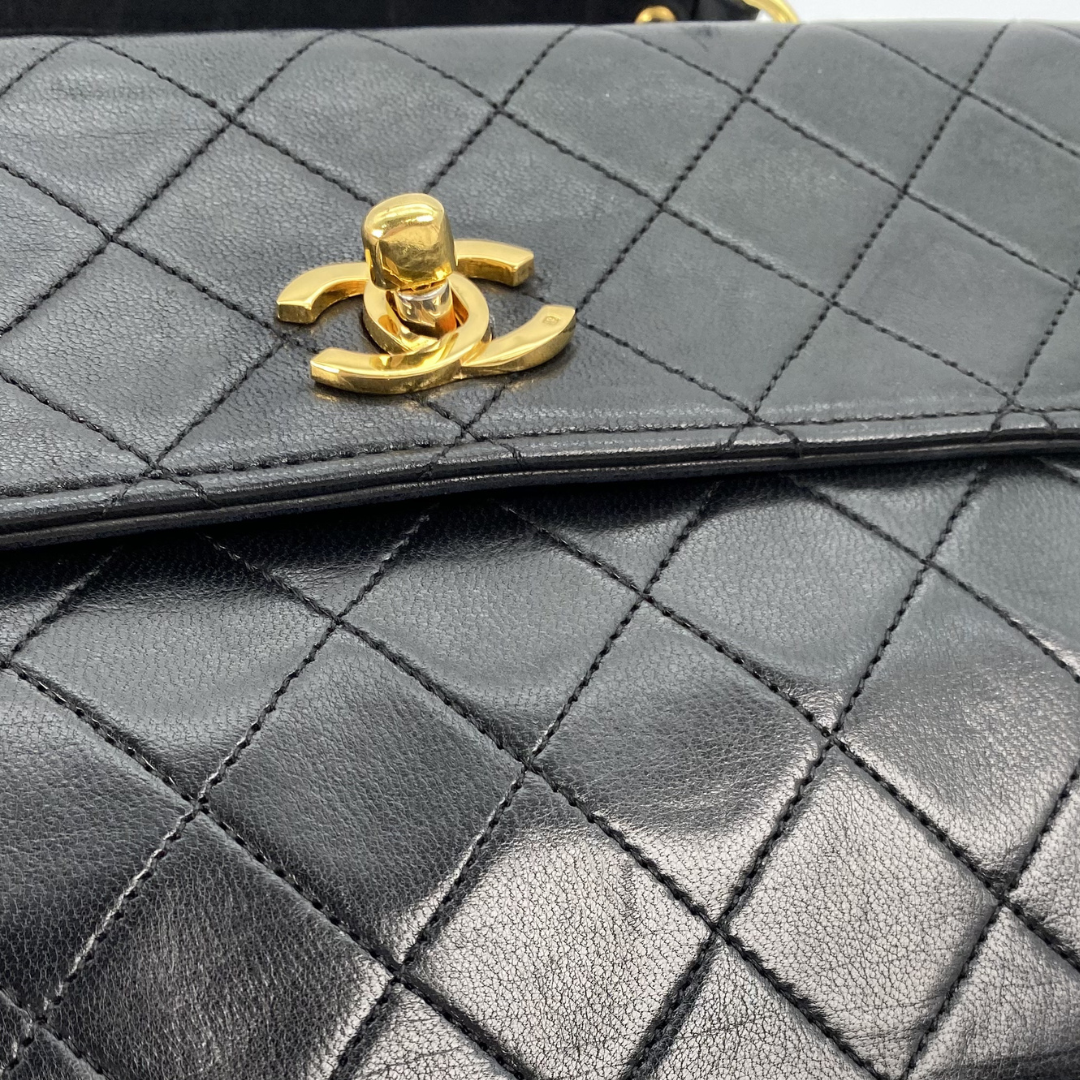 Aramis, 0 Series Matelasse Black Lambskin with seal only