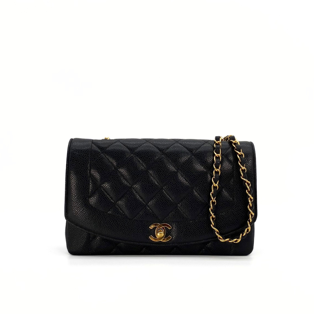 Odessa, 2 Series Medium Black Caviar Diana with seal only