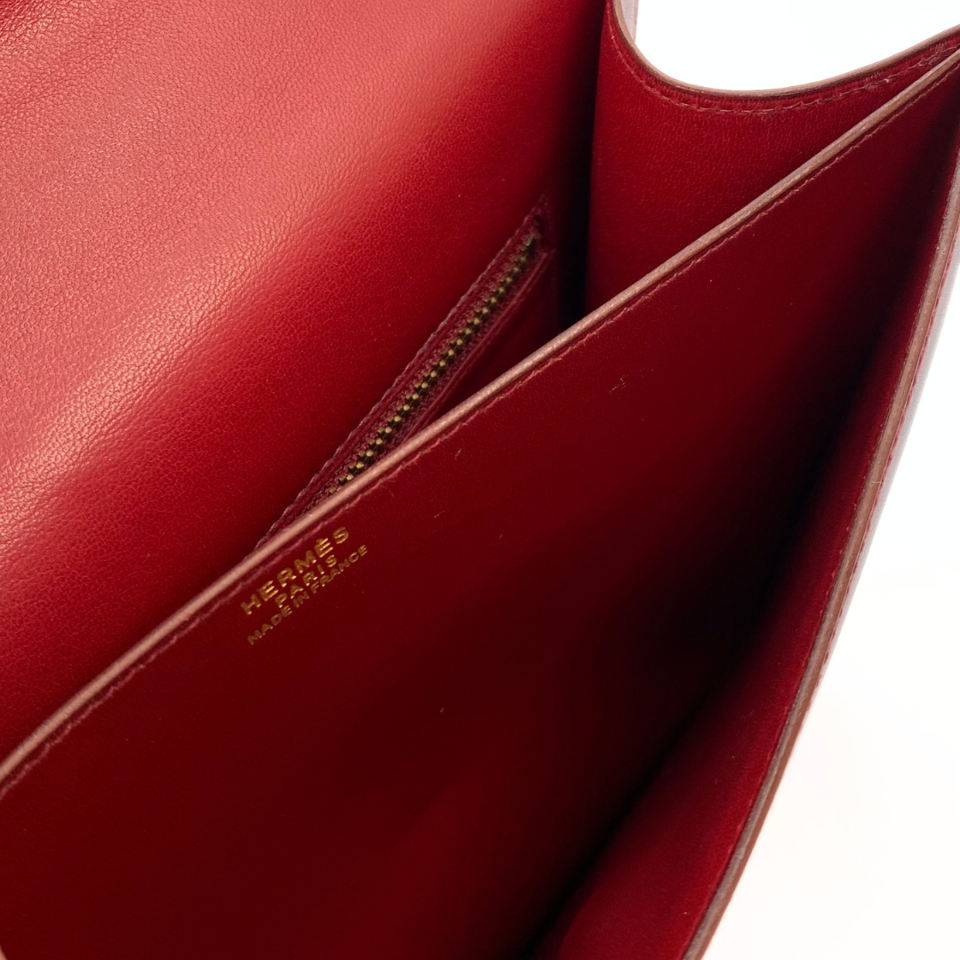 Kamala, 1992 Frégate Boxcalf Rouge H with stamp 〇V