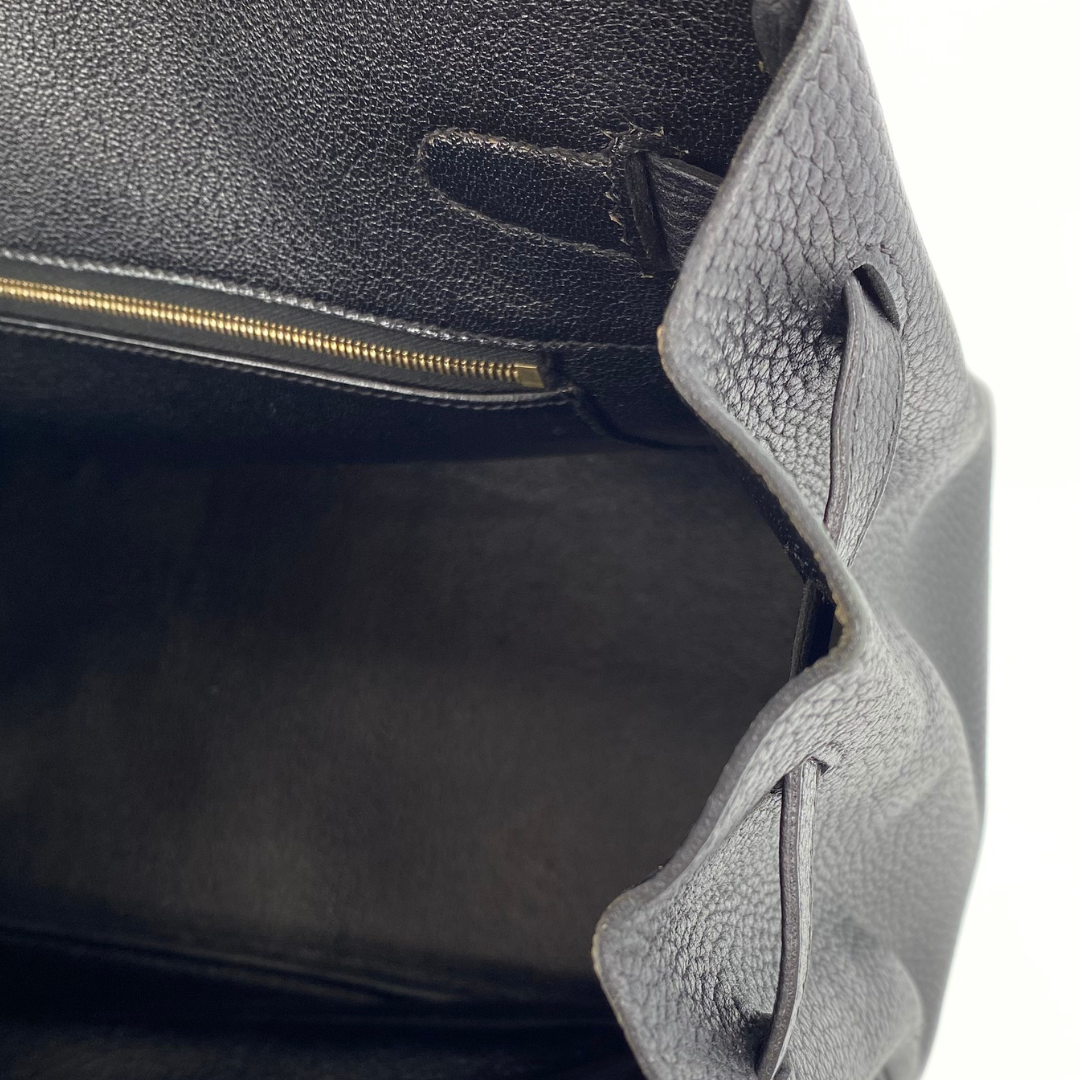 Tavian, 2000 Birkin 35 Black Togo with stamp □D