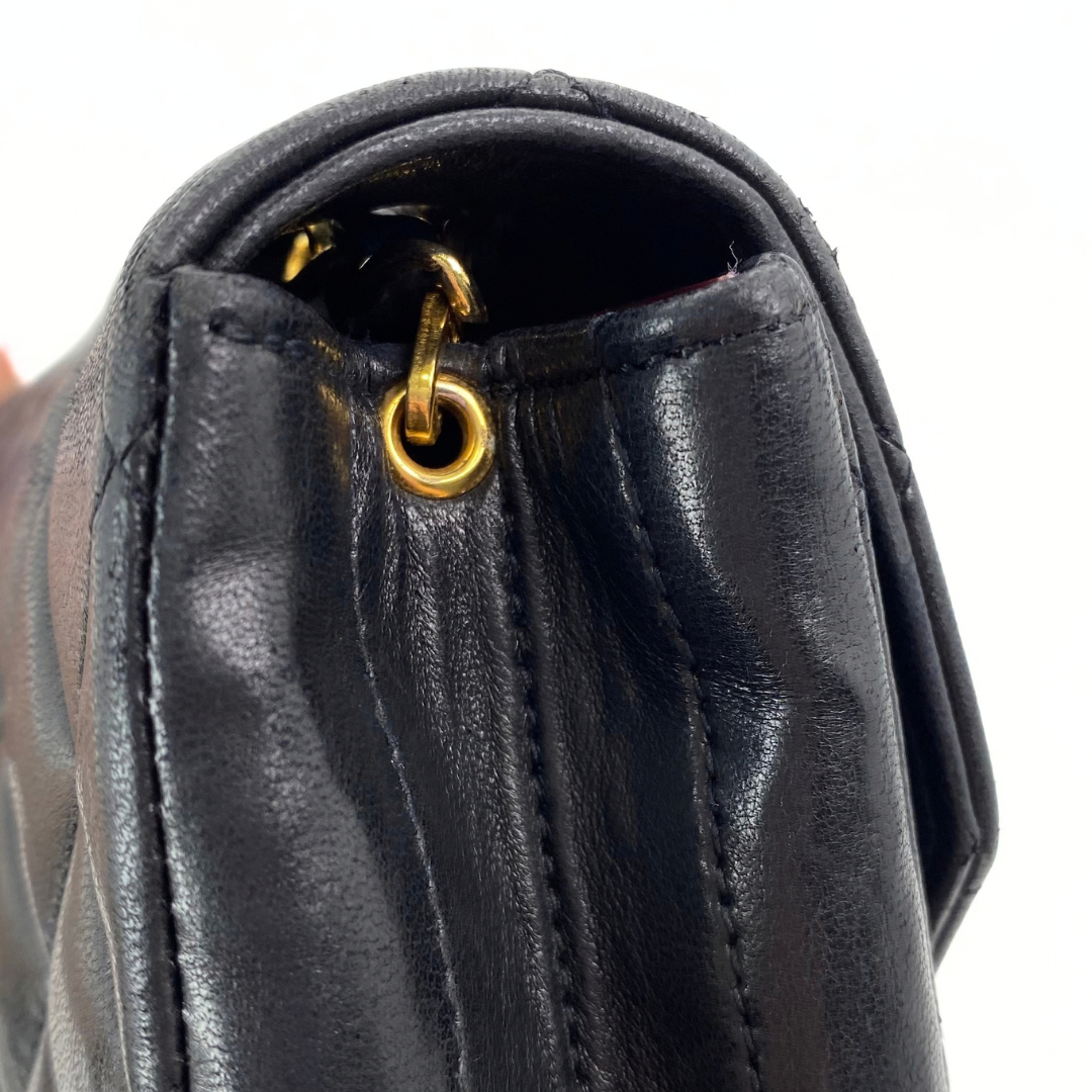 Kosei, 0 Series Half Moon Black Lambskin with seal and card