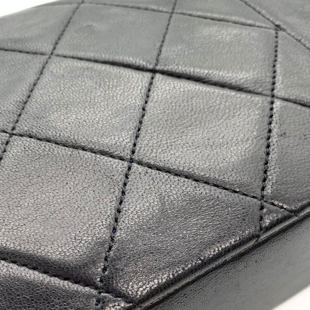 Ruslan, 1 Series Small Tab Border Black Lambskin with seal and card