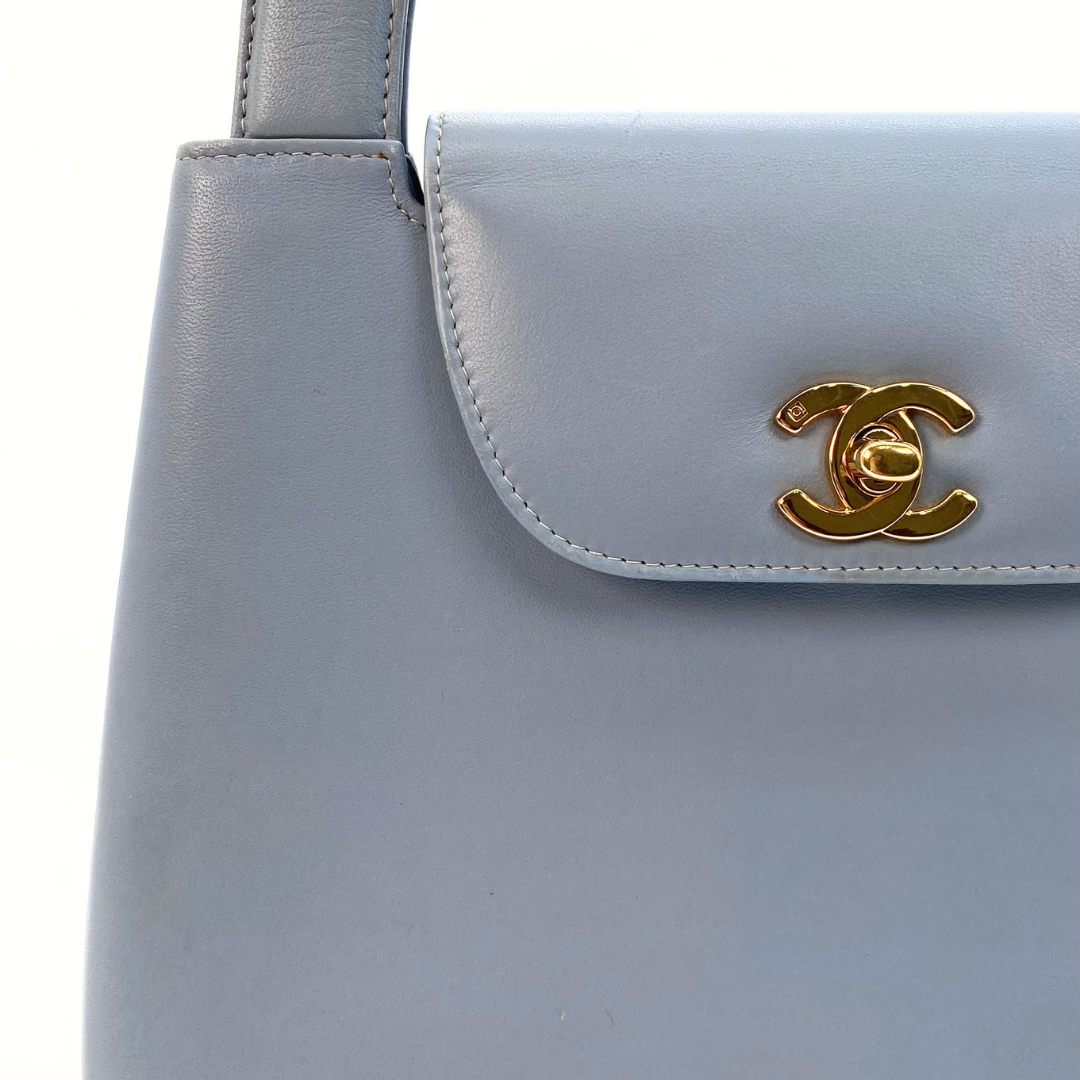 Helma, 5 Series Kelly Light Blue Lambskin with seal only