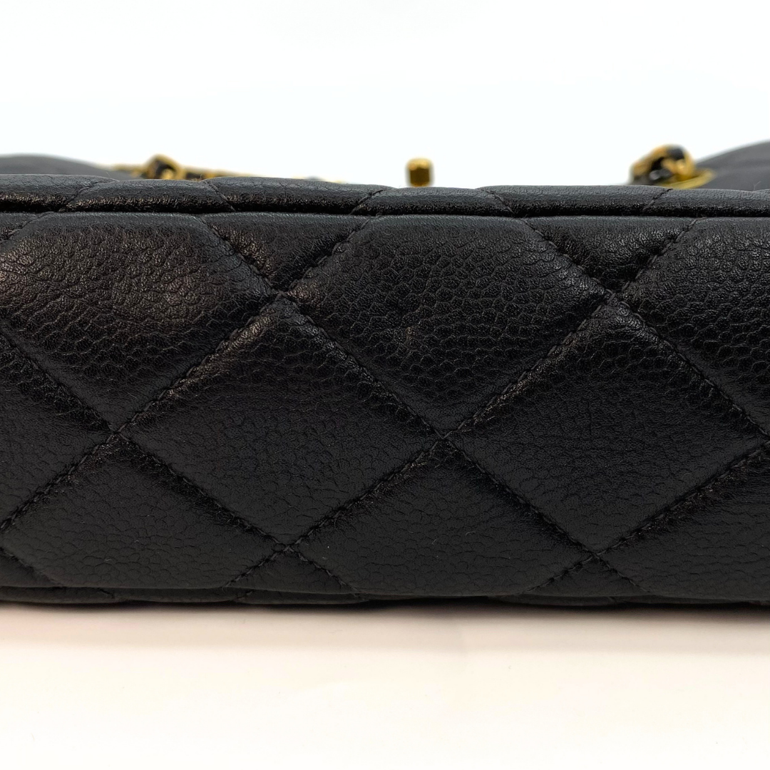 Indira, 4 Series Black Caviar Tote with seal only