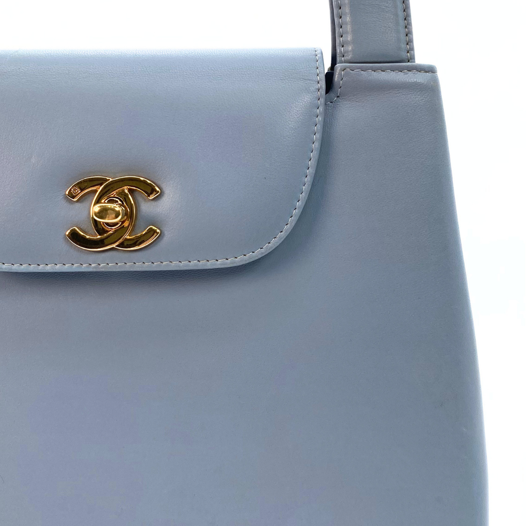 Helma, 5 Series Kelly Light Blue Lambskin with seal only