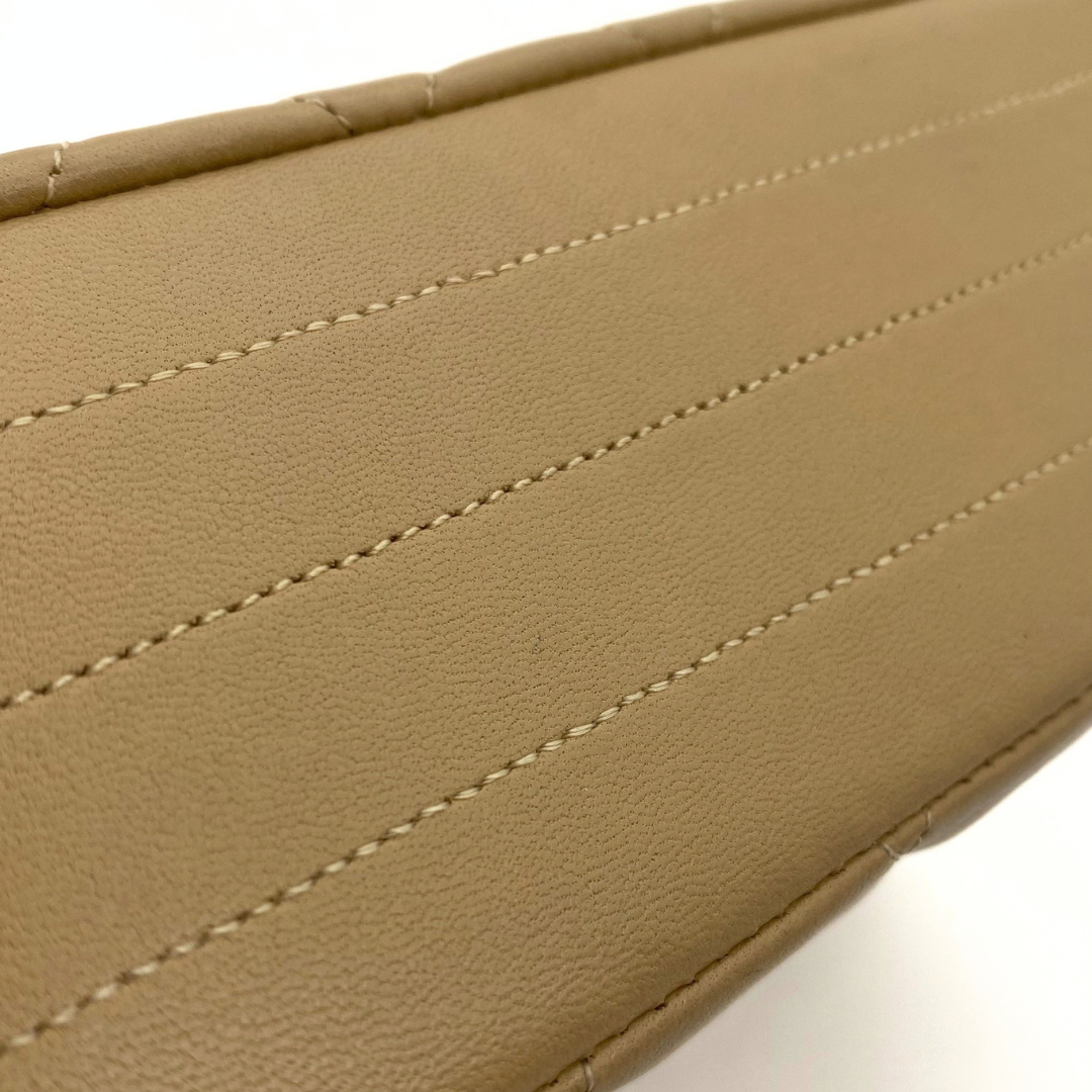 Sayaka, 1 Series Half Moon Beige Lambskin with seal and card
