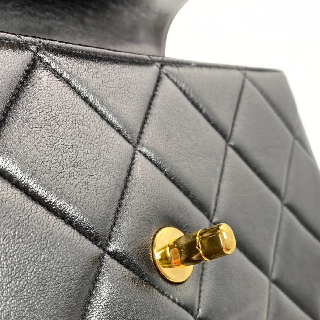 Mikoto, 3 Series Materasse Black Lamb Gold Hardware with seal and card