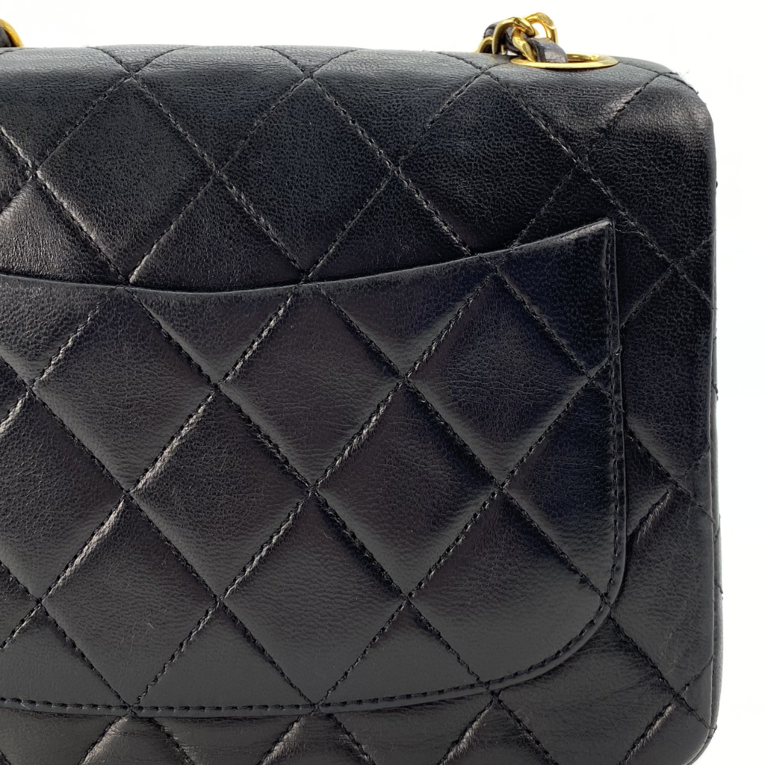 Alora, 0 Series Mini Square 17cm Black Lambskin with seal and card