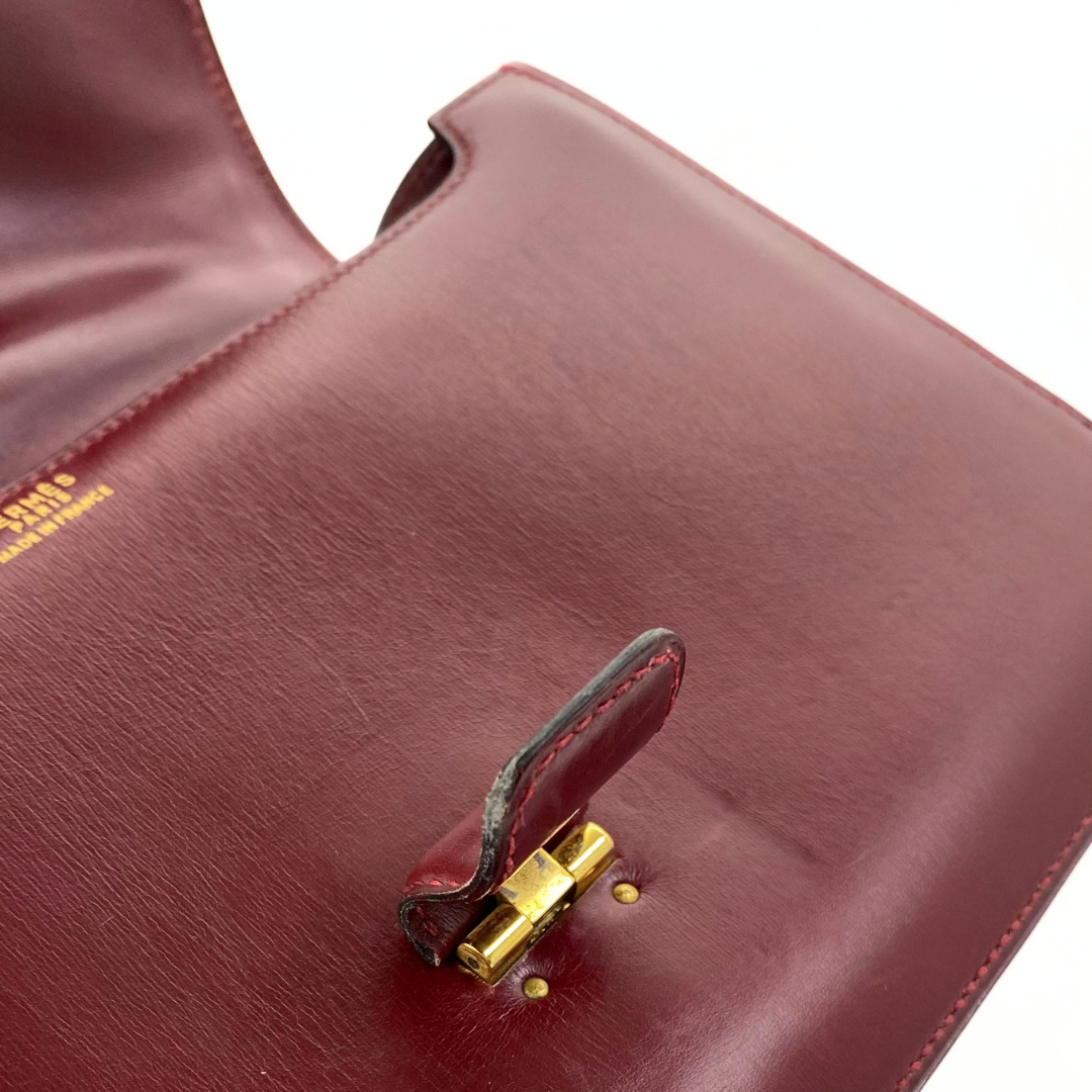 Akemi, 1976 Sorogne Rouge H Boxcalf Gold Hardware with stamp 〇F