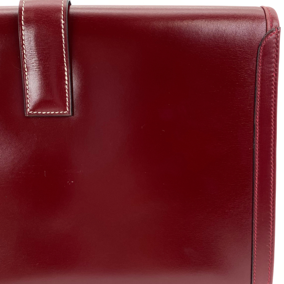 Cyra, 1978 Jige PM Boxcalf Bordeaux with stamp 〇H