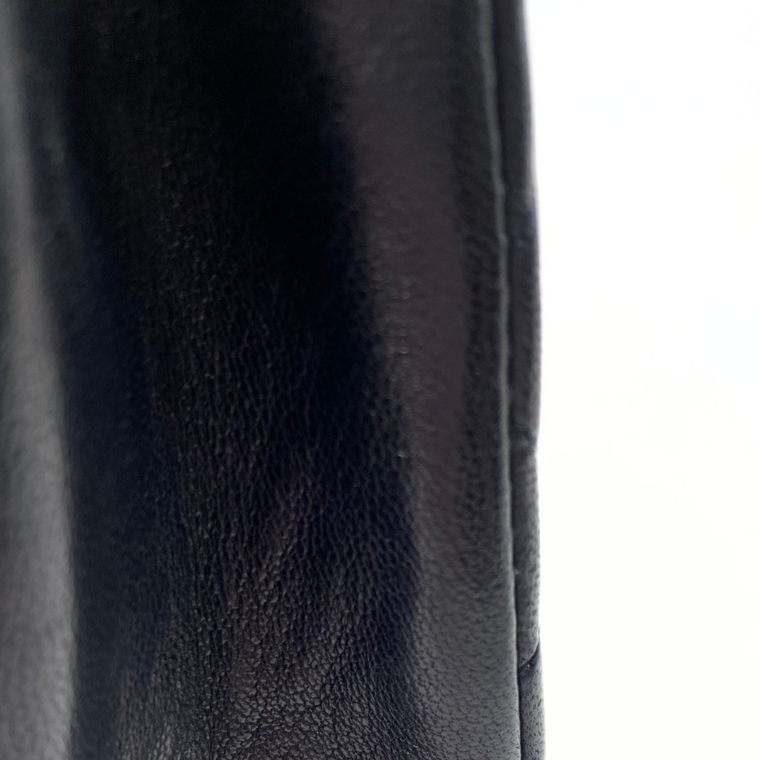Wakana, 1 Series Matelasse Mini Black Lambskinw with seal and card