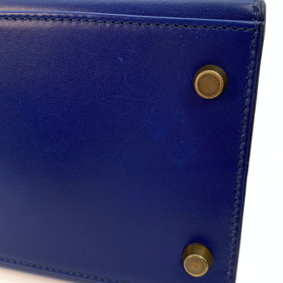 Daneen, 1992 Kelly 28 Blue Boxcalf with stamp 〇V