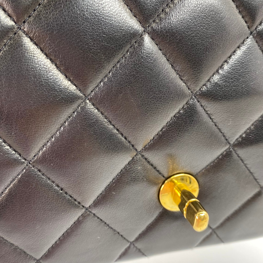 Ichika, 3 Series Small Diana Black Lambskin with seal and card