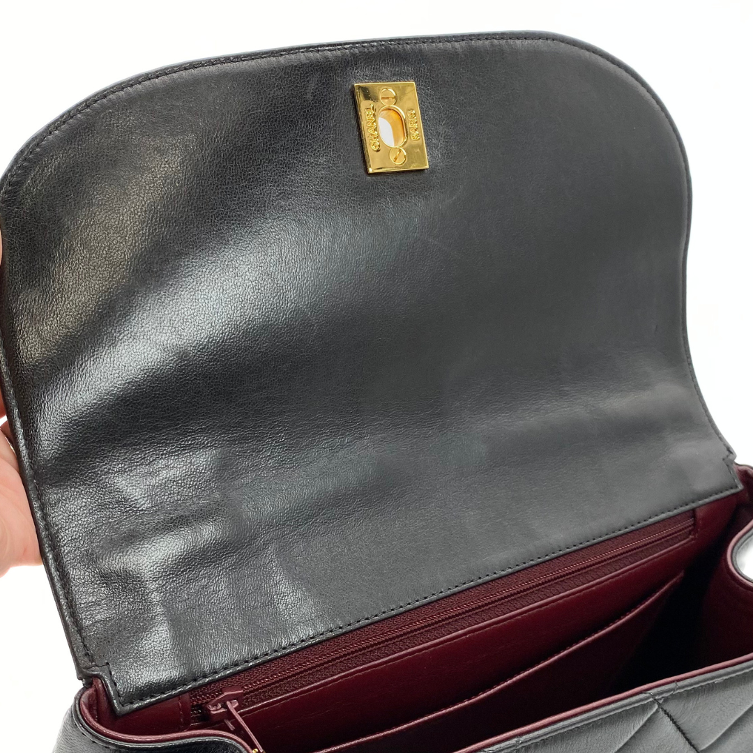 Mikoto, 3 Series Materasse Black Lamb Gold Hardware with seal and card