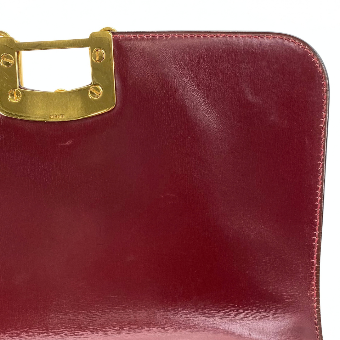 Akemi, 1976 Sorogne Rouge H Boxcalf Gold Hardware with stamp 〇F