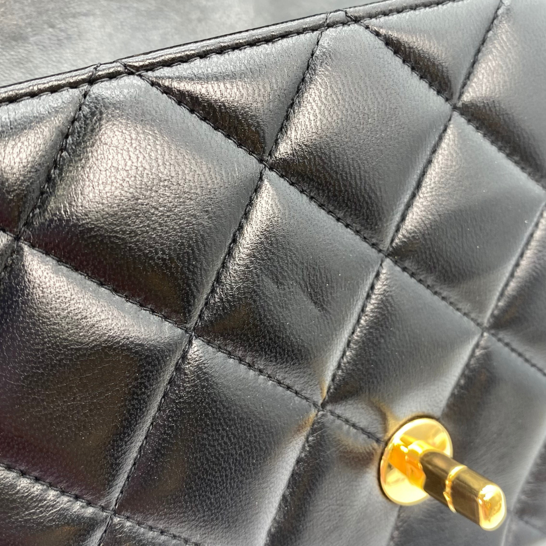 Kalina, 4 Series Small Diana Black Lambskin with seal and card
