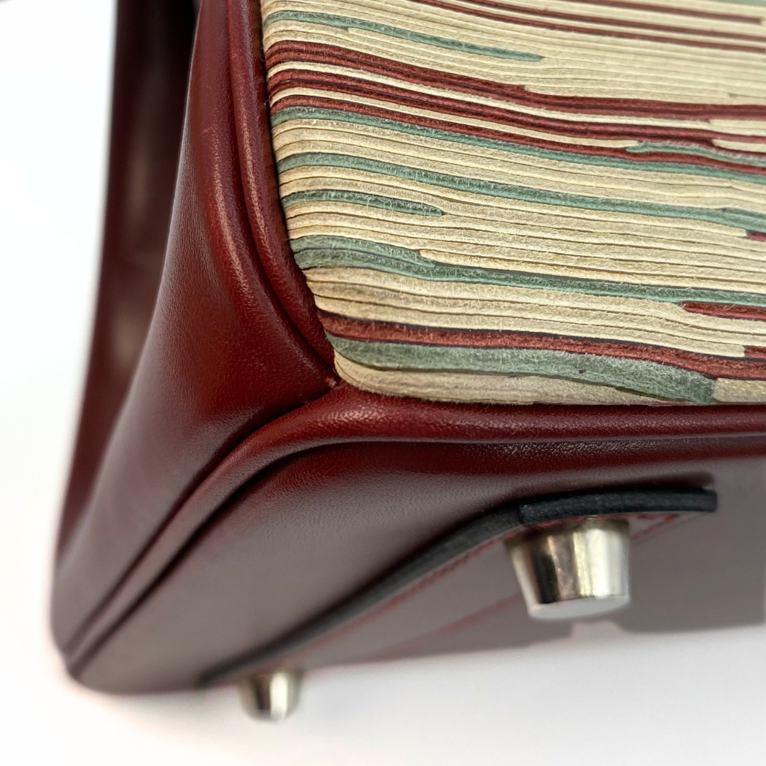 Delara, 2001 Hat A Courroies 32 Rouge H Palladium Hardware with stamp ⬜︎E