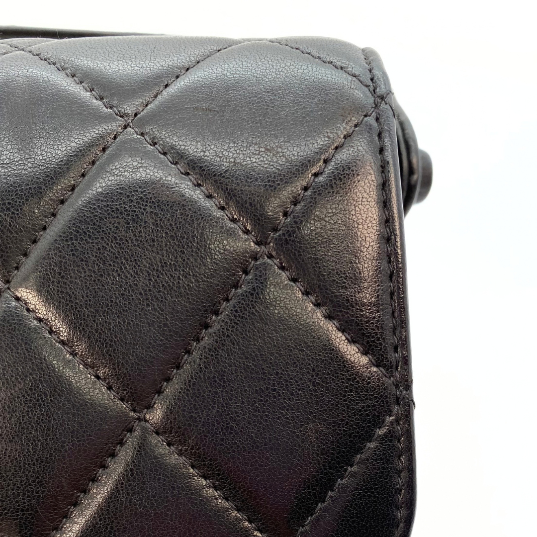 Eito, 4 Series Medium Single Flap Black Lambskin with seal and card