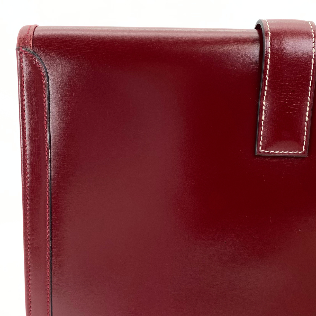 Cyra, 1978 Jige PM Boxcalf Bordeaux with stamp 〇H