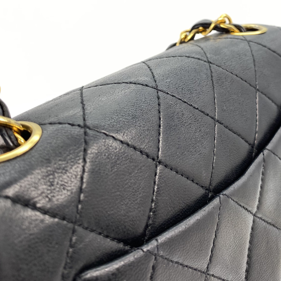 Alora, 0 Series Mini Square 17cm Black Lambskin with seal and card