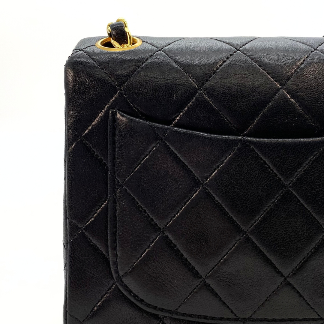 Michiru, 1 Series Square 17cm Black Lambskin with seal and card