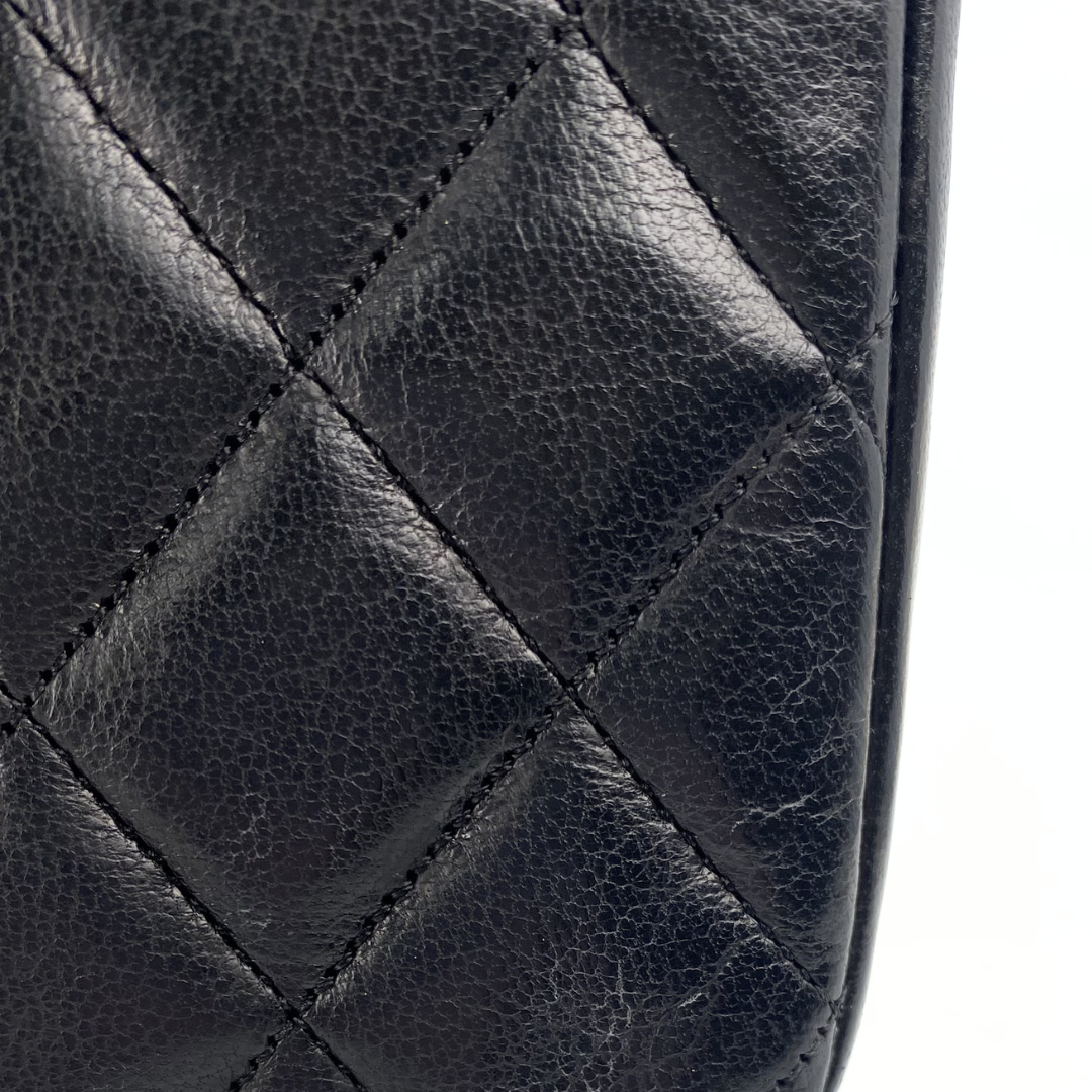 Reina, 0 Series Half Moon Black Lambskin with seal only