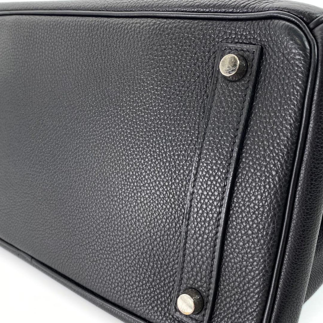 Avenor, 2000 Hat A Courroies 32 Black Togo Silver Hardware with □D