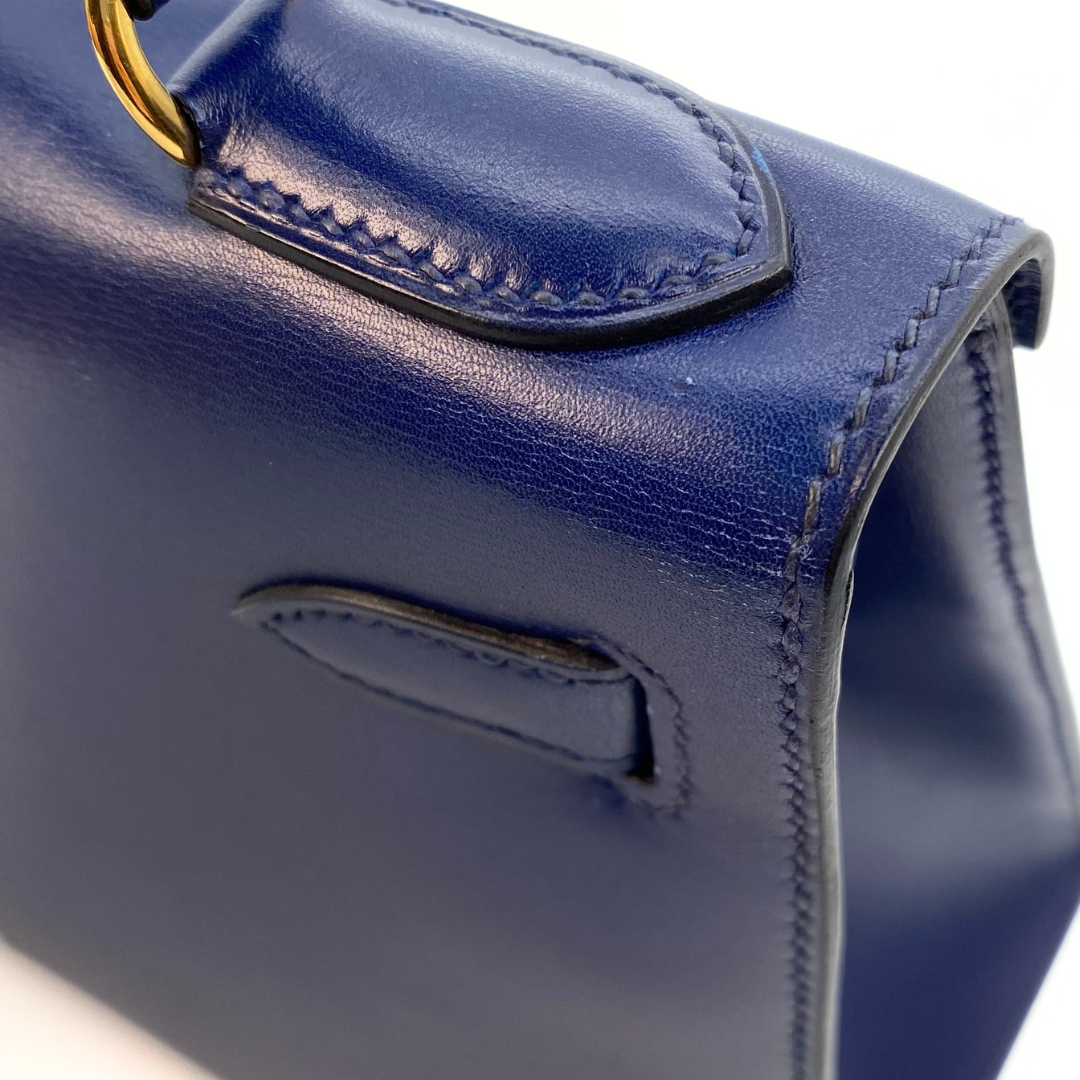 Daneen, 1992 Kelly 28 Blue Boxcalf with stamp 〇V