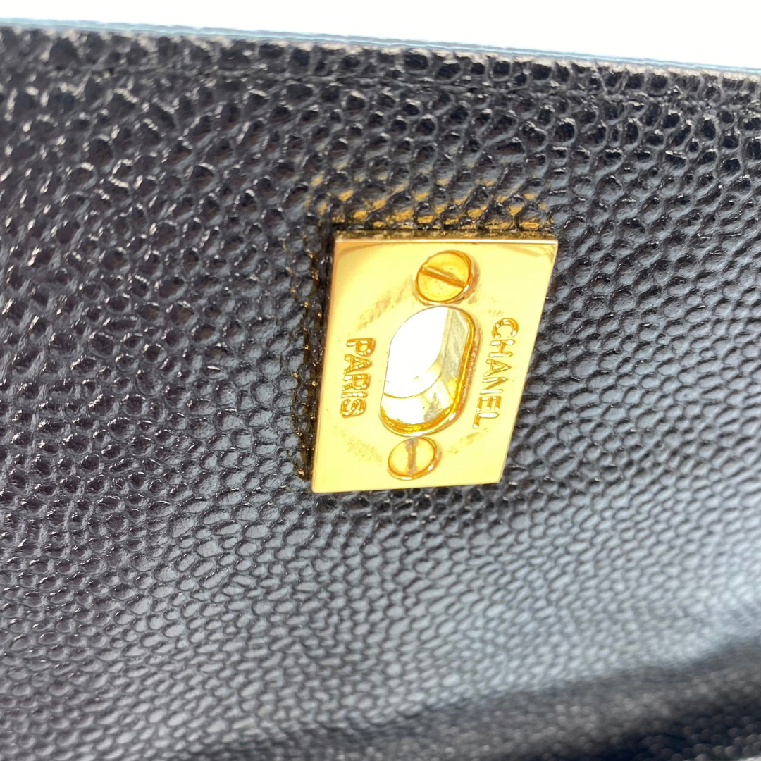 Natsuki, 4 Series Tote Black Caviar with seal and card