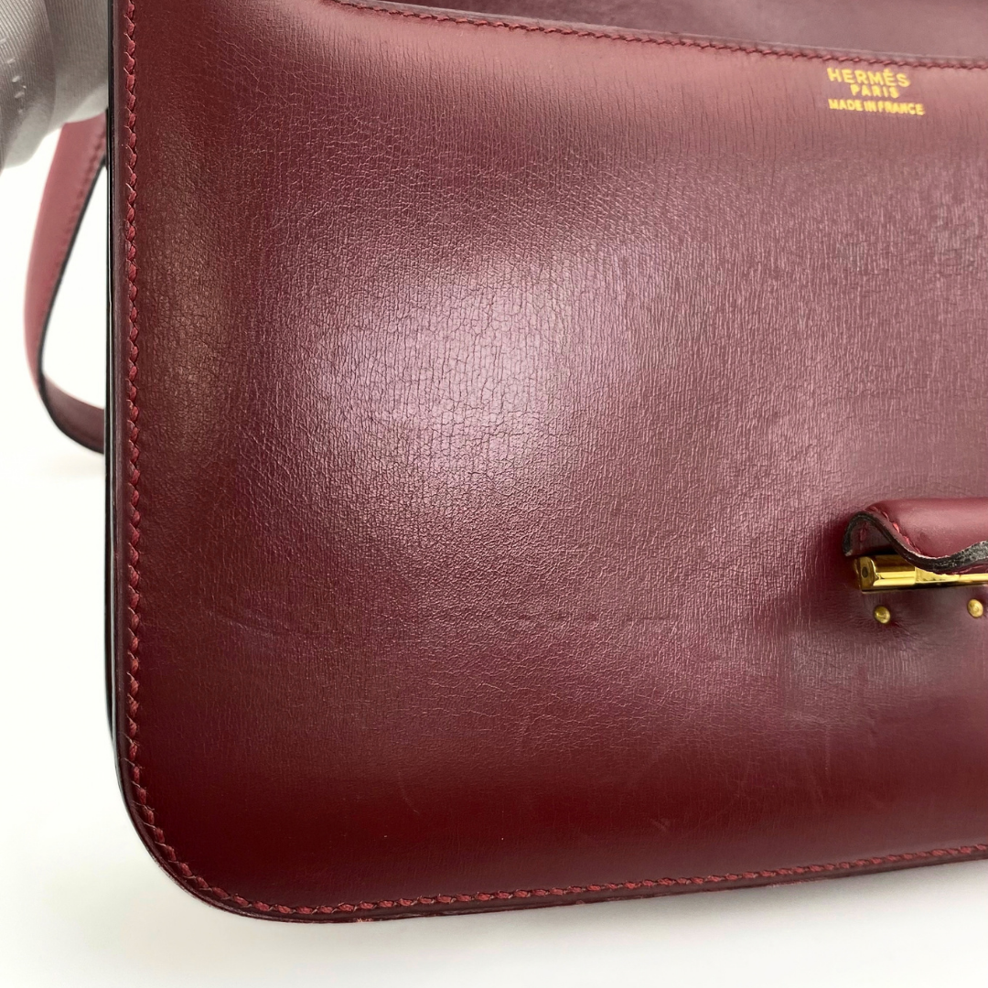 Akemi, 1976 Sorogne Rouge H Boxcalf Gold Hardware with stamp 〇F