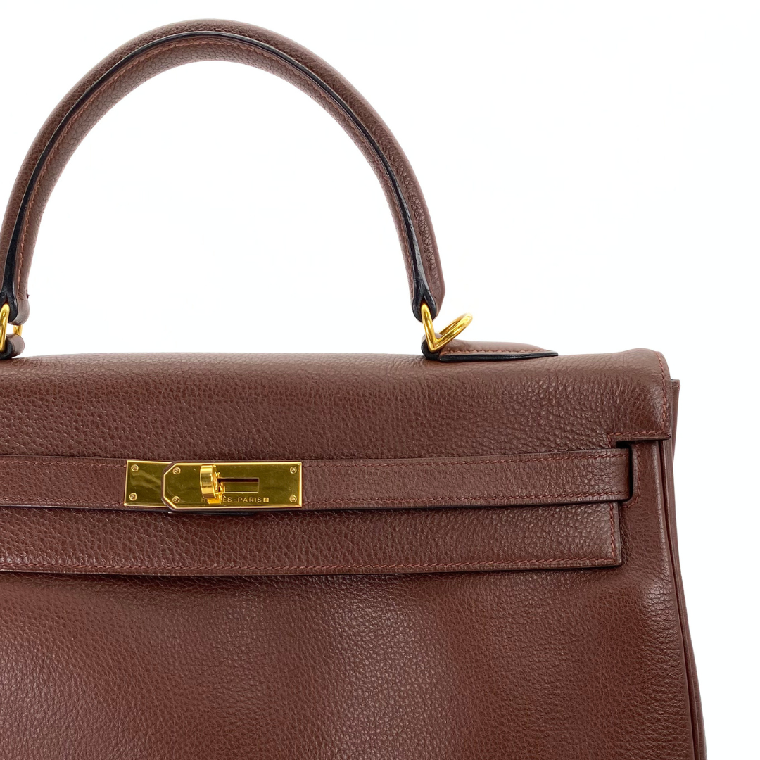 Tsubasa, 2000 Kelly 35 Retourne Marron Fonce Togo with stamp □D