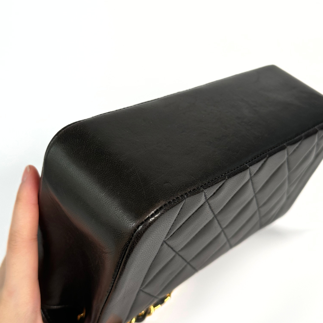 Pioco, 4 Series Small Diana Black Lambskin with seal and card