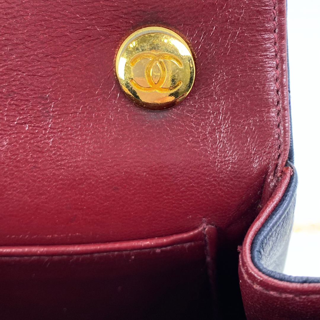 Rorik, 1 Series Mini Circle Coco Navy Lambskin with seal only