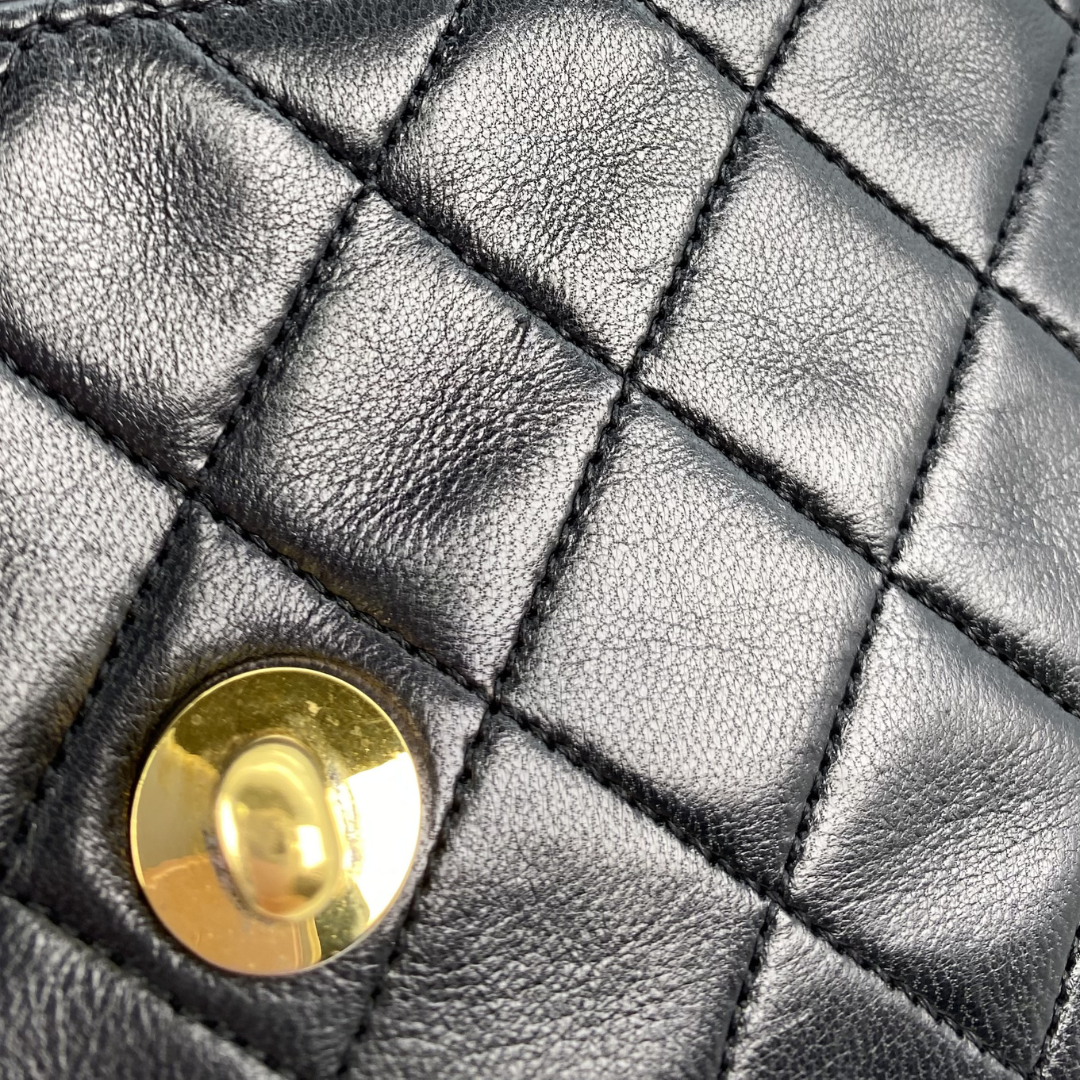 Aramis, 0 Series Matelasse Black Lambskin with seal only