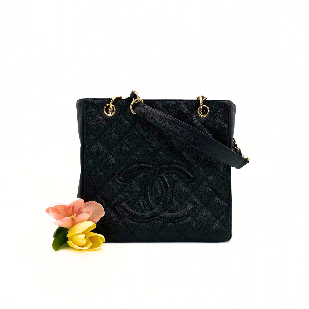 Mahina, 9 Series PST Tote Black Caviar with seal and card