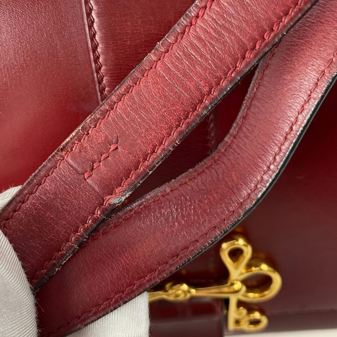 Akemi, 1976 Sorogne Rouge H Boxcalf Gold Hardware with stamp 〇F