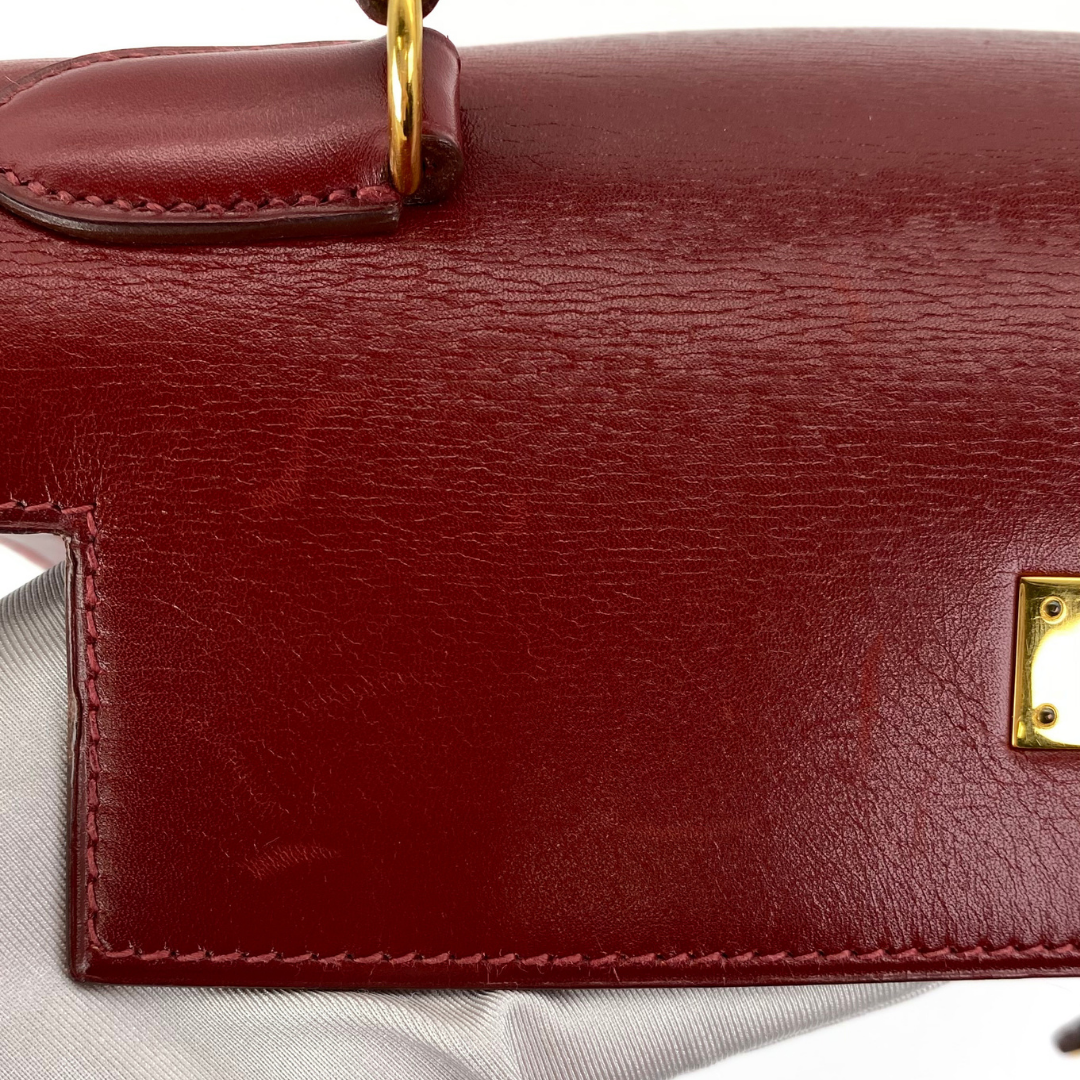 Renzo, 1992 Kelly 28 Sellier Rouge H Boxcalf with stamp 〇V
